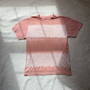 Pink tie-dye women’s tshirt
